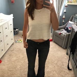 Crop Top Sweater Tank